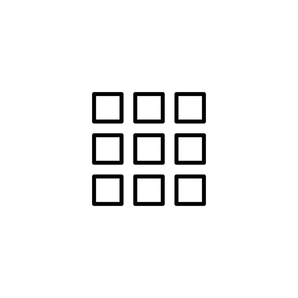 Apps icon with outline style vector