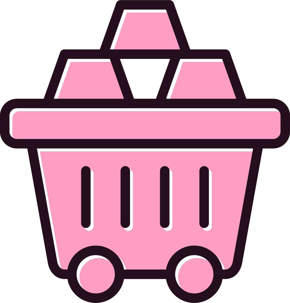 Mining Cart Vector Icon