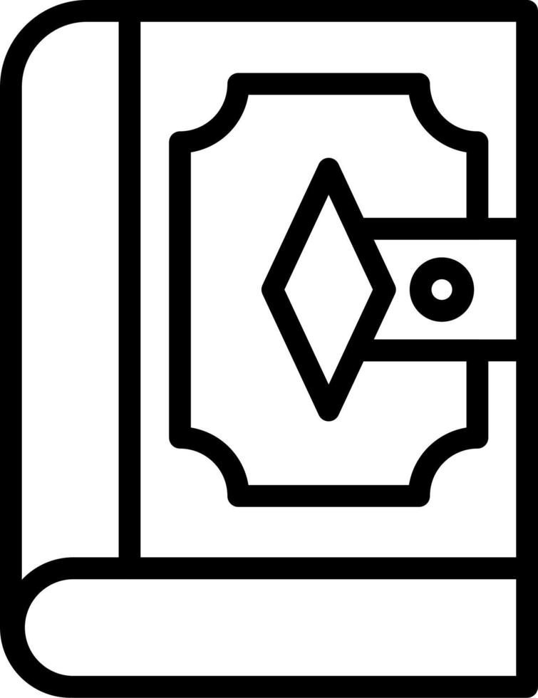 icono de vector de libro de hechizos