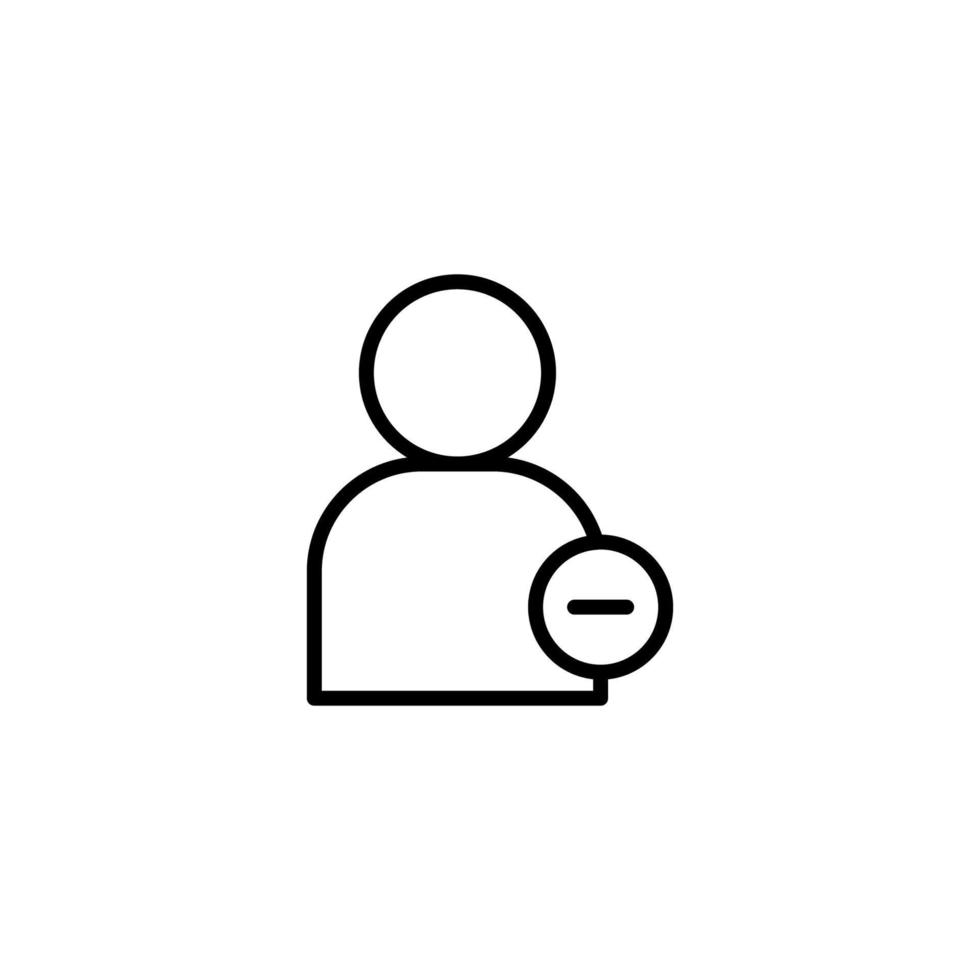 People icon with outline style vector