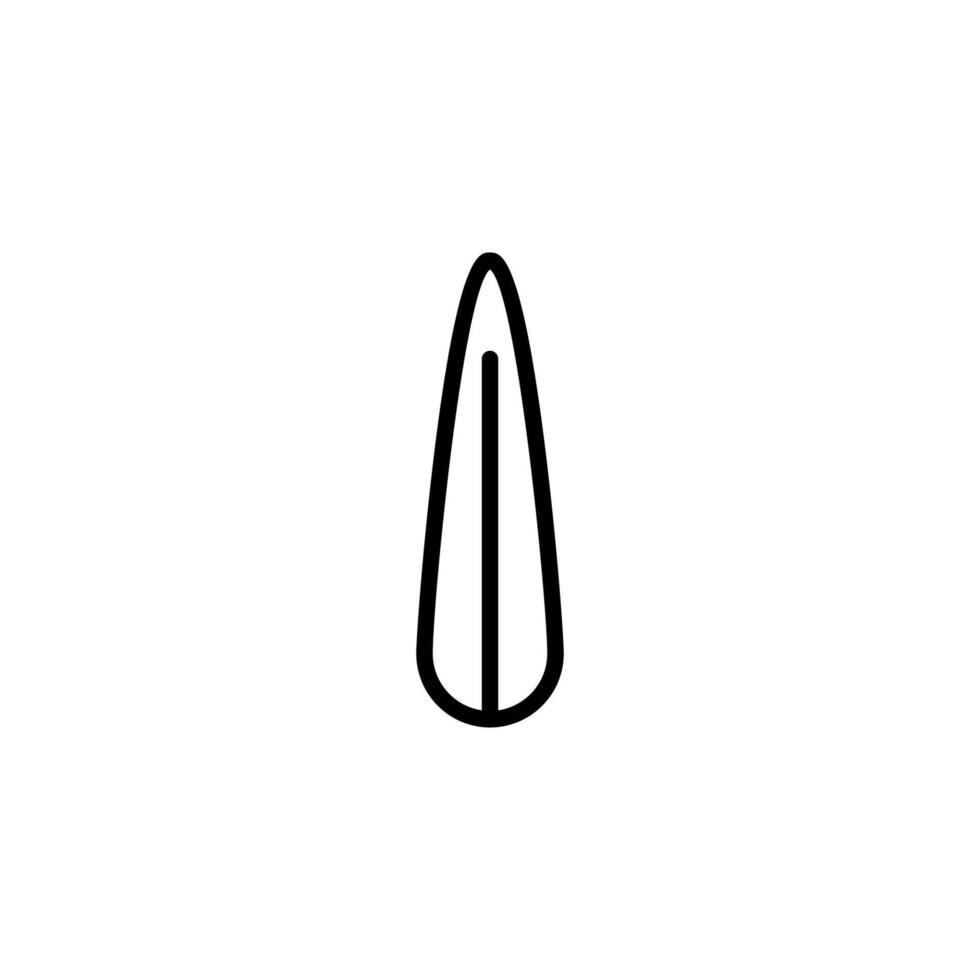Plant icon with outline style vector