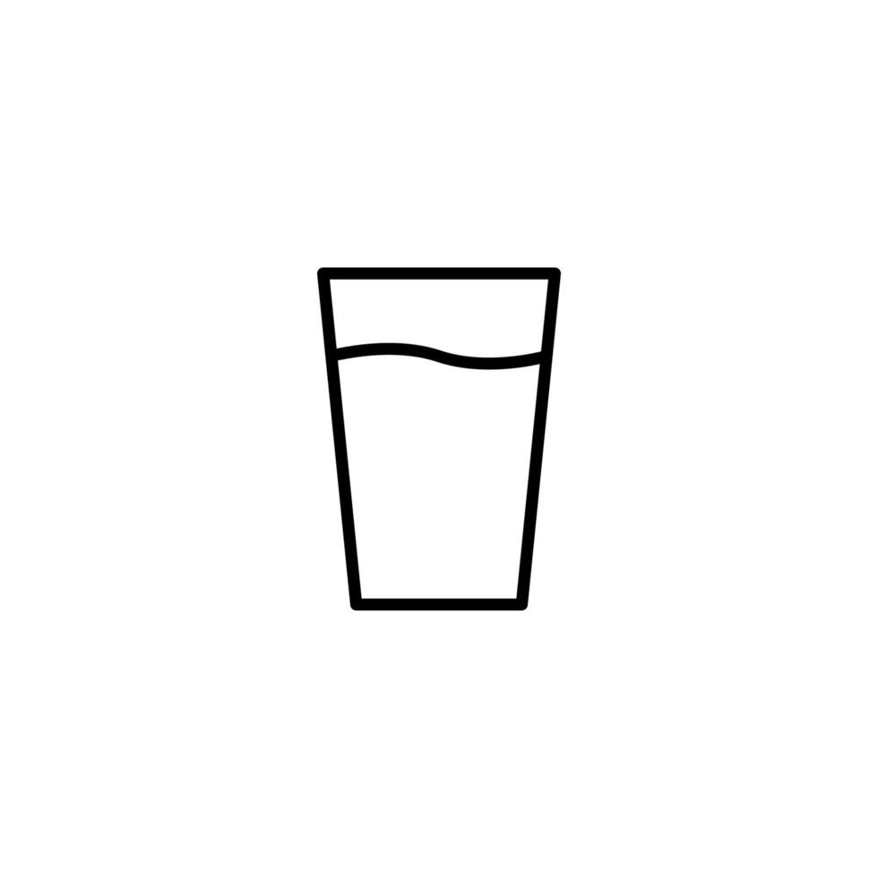 Drink icon with outline style vector