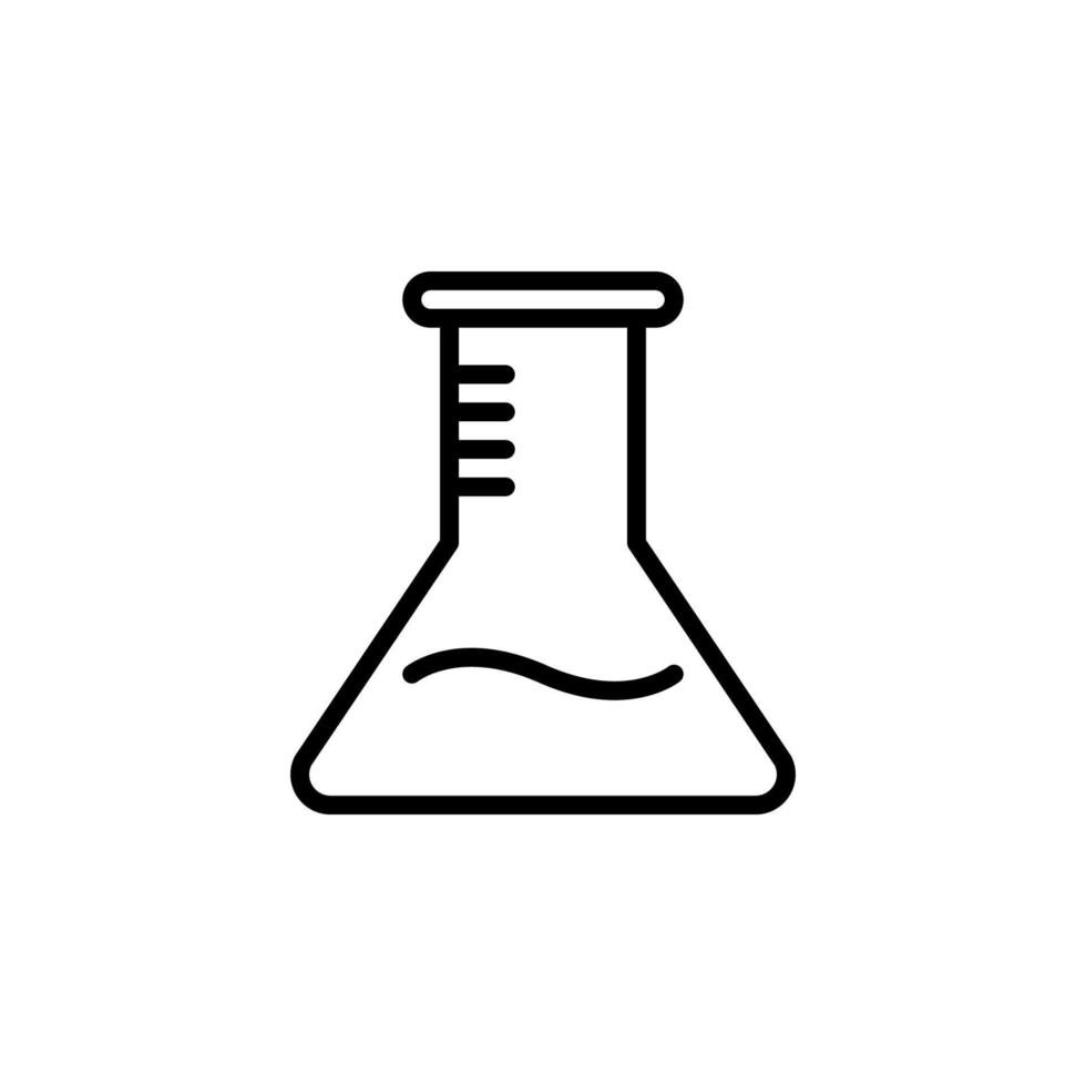 Potion bottle icon with outline style vector