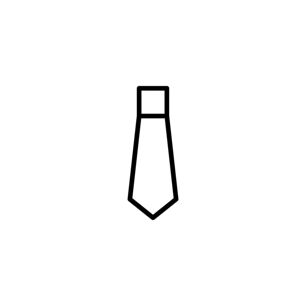 Tie icon with outline style vector