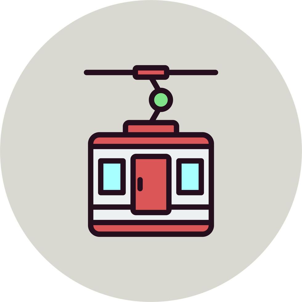 Ski Lift Vector Icon