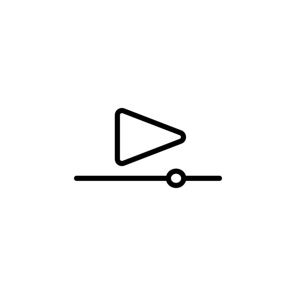 Equalizer icon with outline style vector