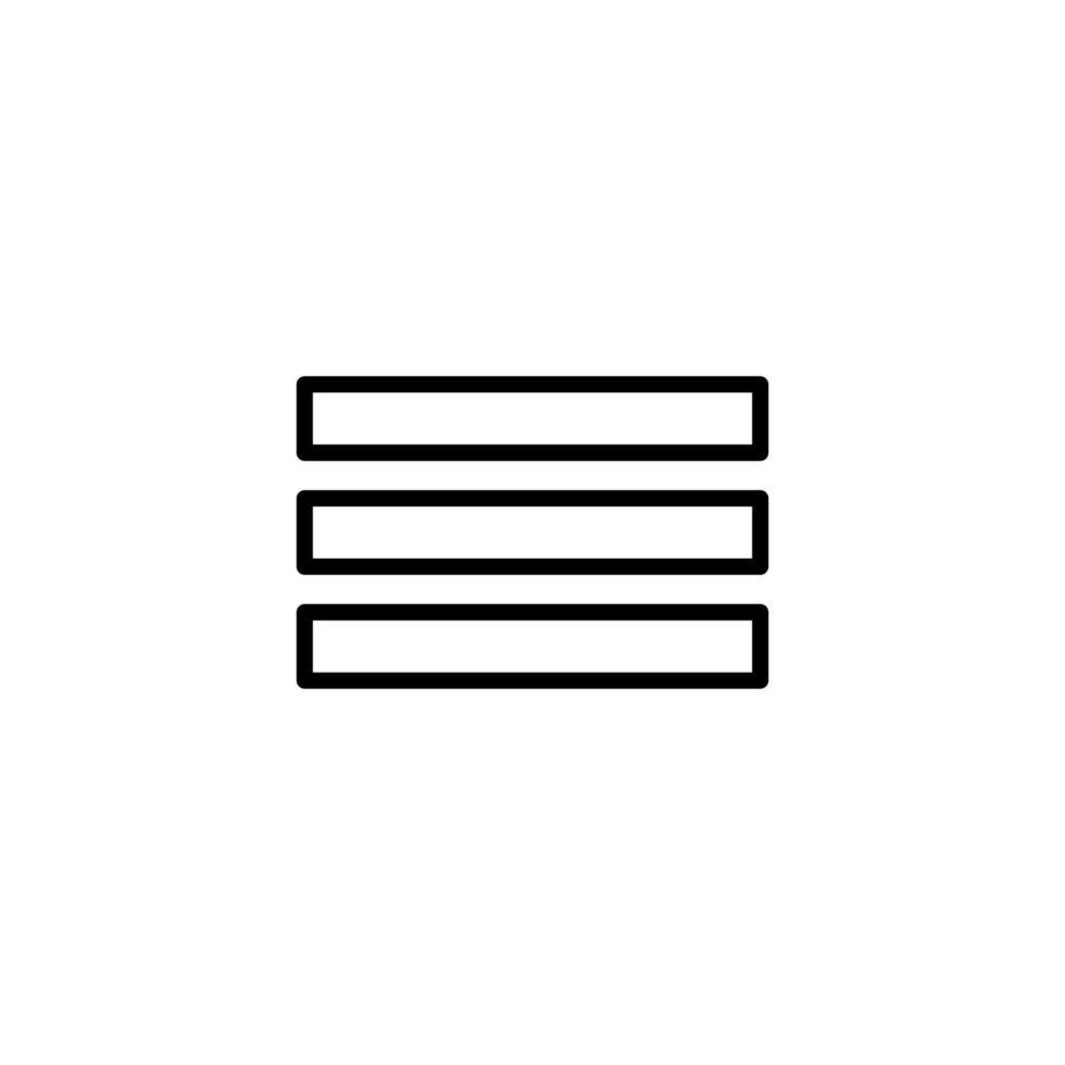 Equalizer icon with outline style vector