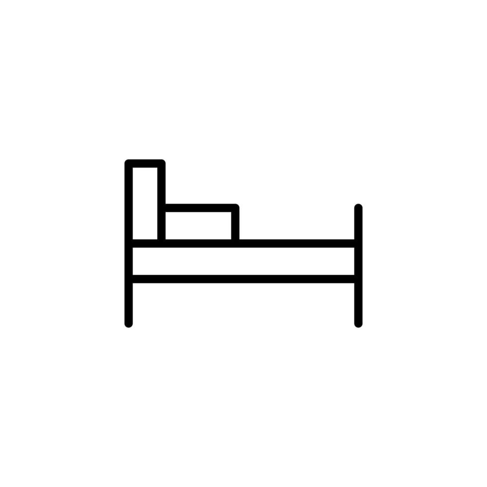 Mattress icon with outline style vector