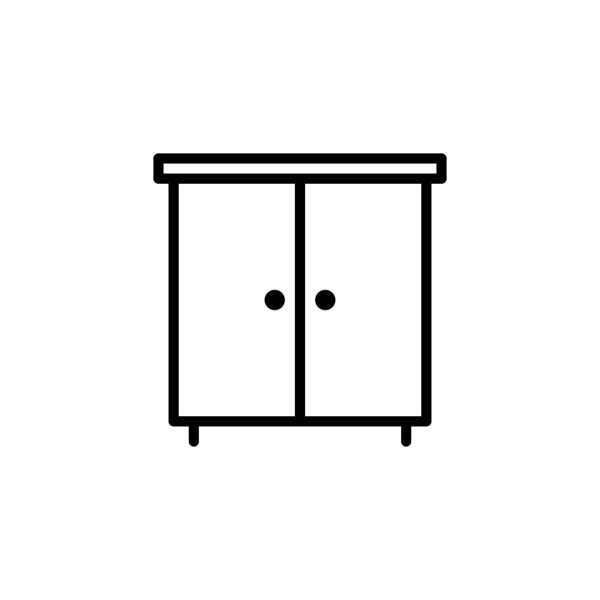 Cupboard icon with outline style 20592648 Vector Art at Vecteezy