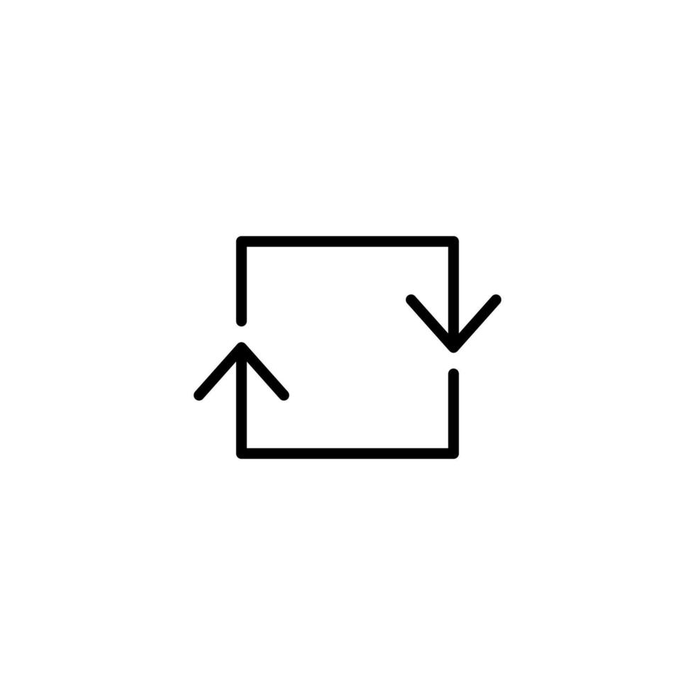 Navigation icon with outline style vector