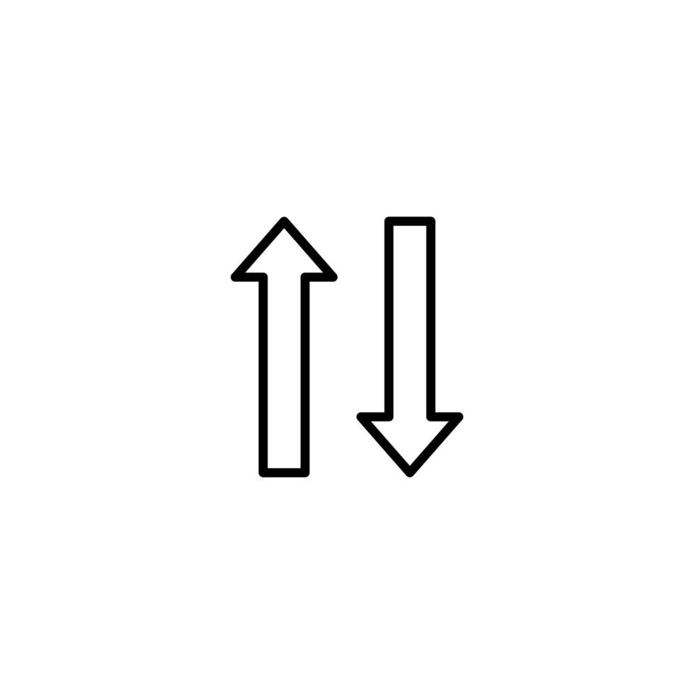 Navigation icon with outline style vector