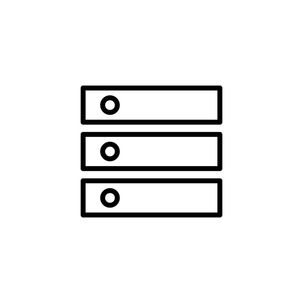 Equalizer icon with outline style vector