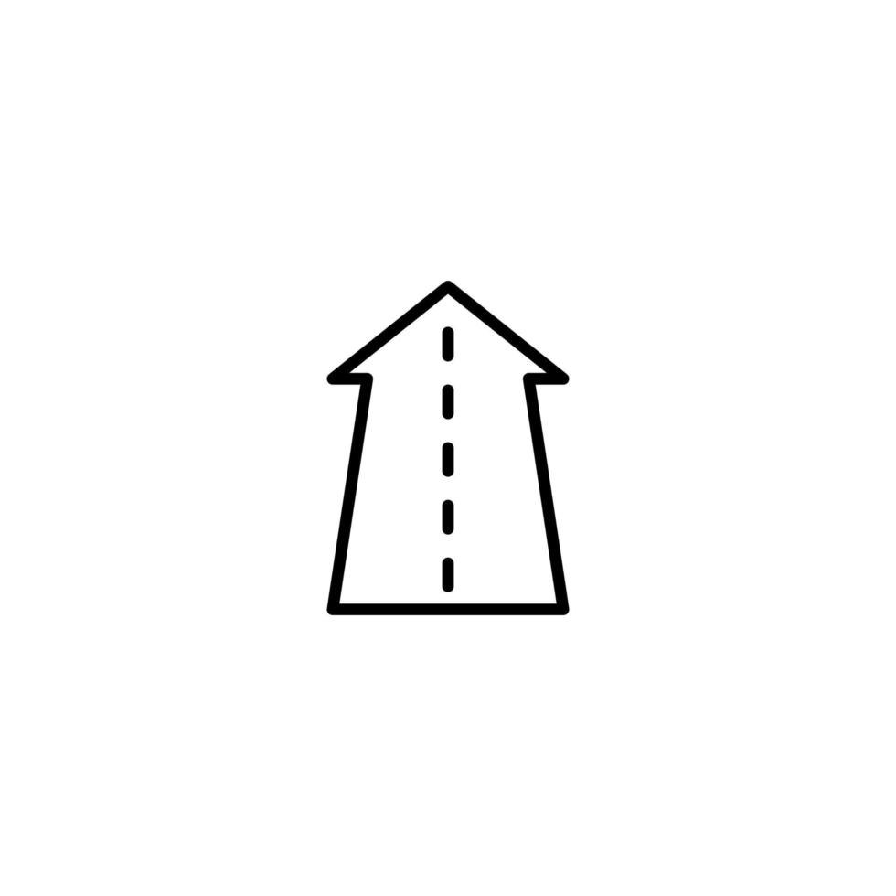 Navigation icon with outline style vector