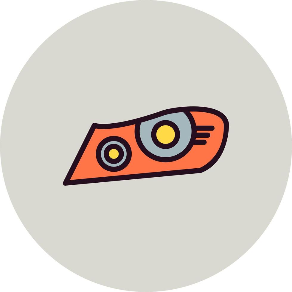 Headlight Vector Icon