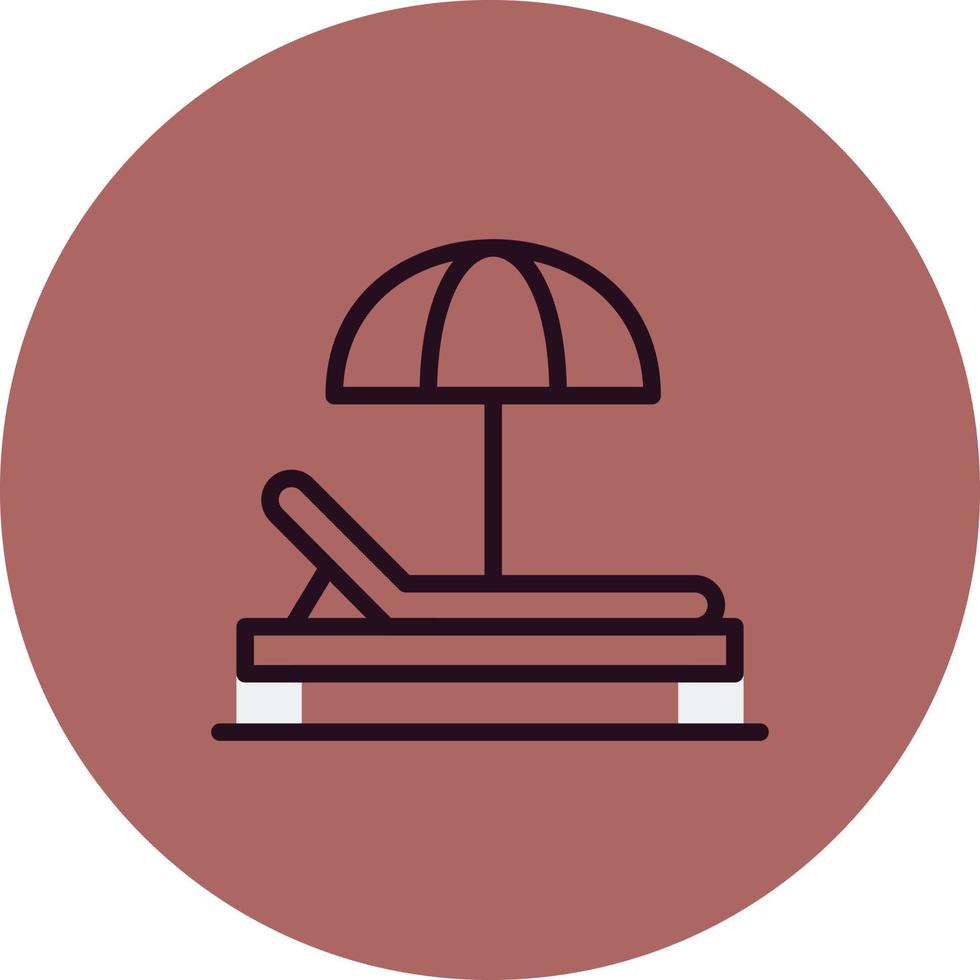 Sunbed Vector Icon