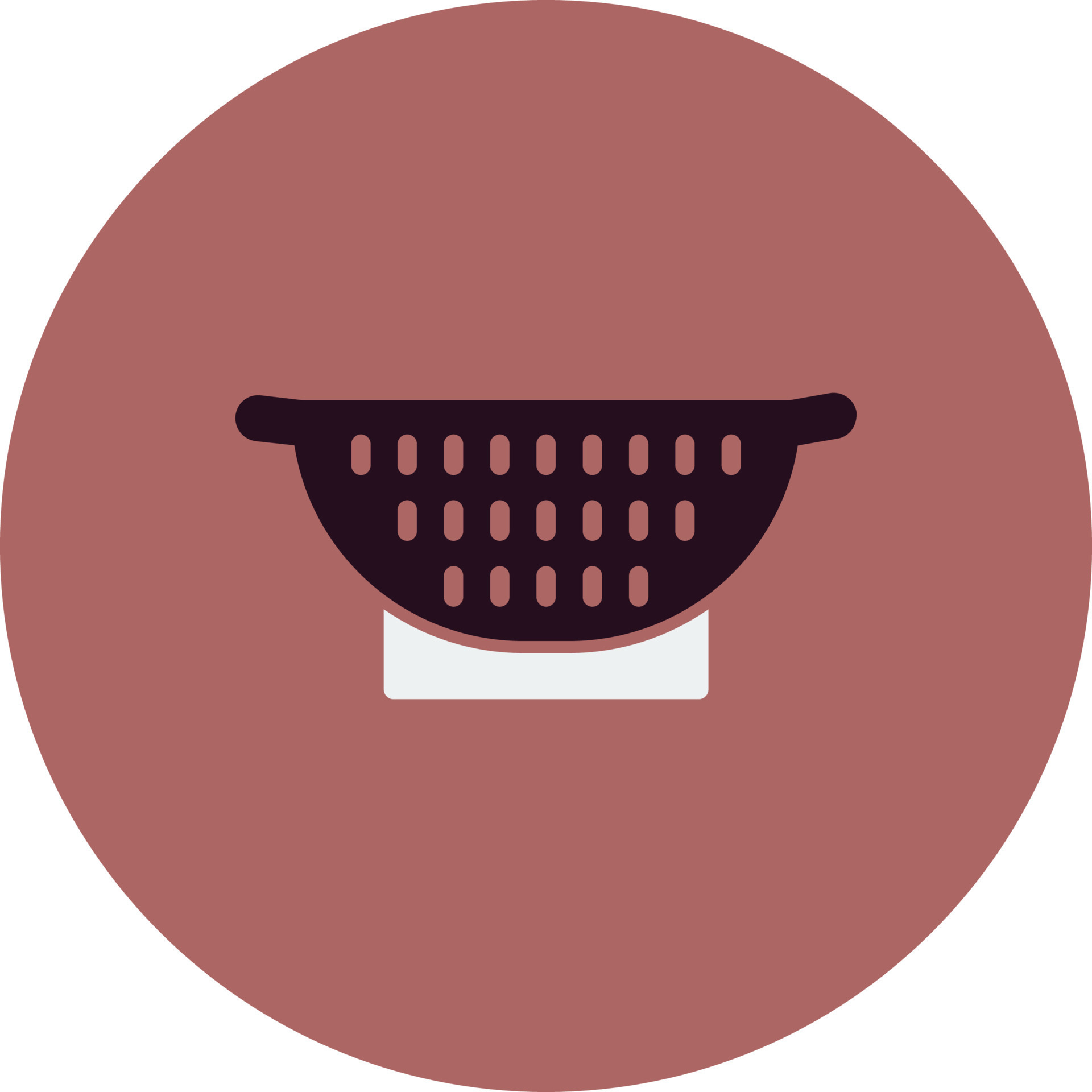 Colander Vector Icon 20592993 Vector Art at Vecteezy