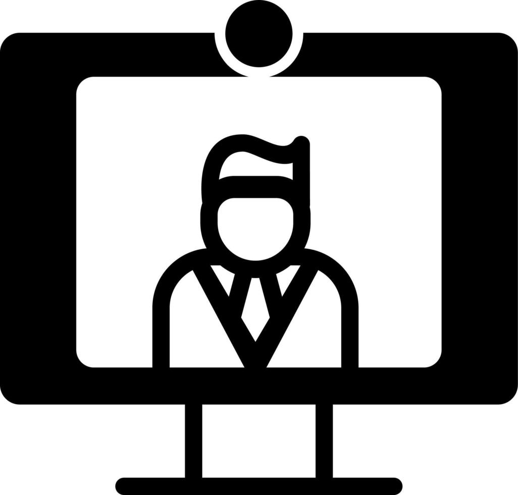 Doctor video call Vector Icon