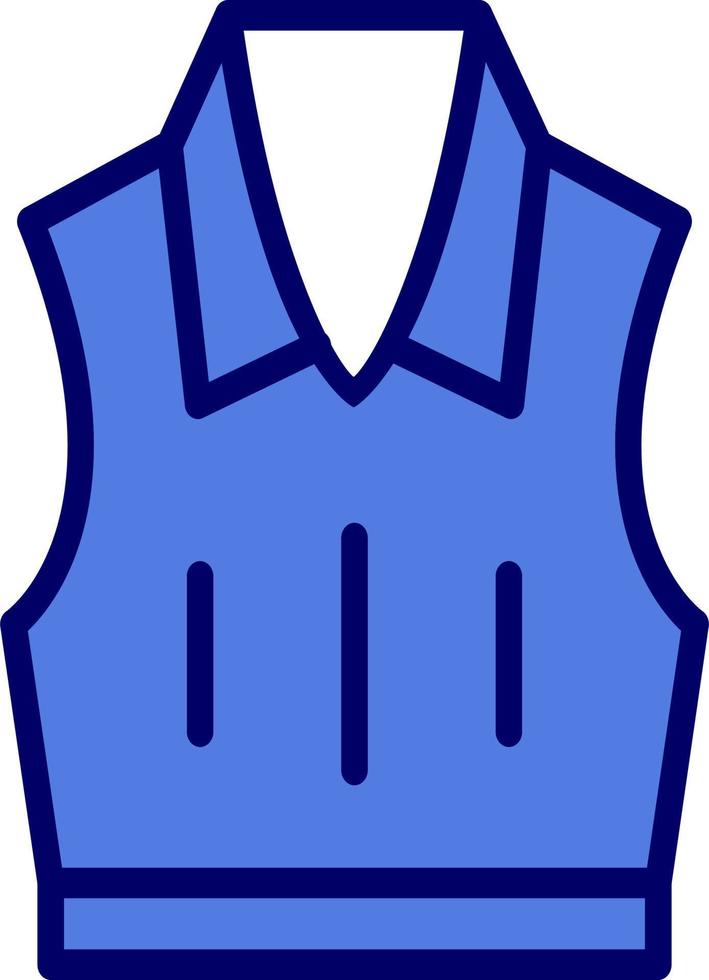 Sleeveless Jacket Vector Icon