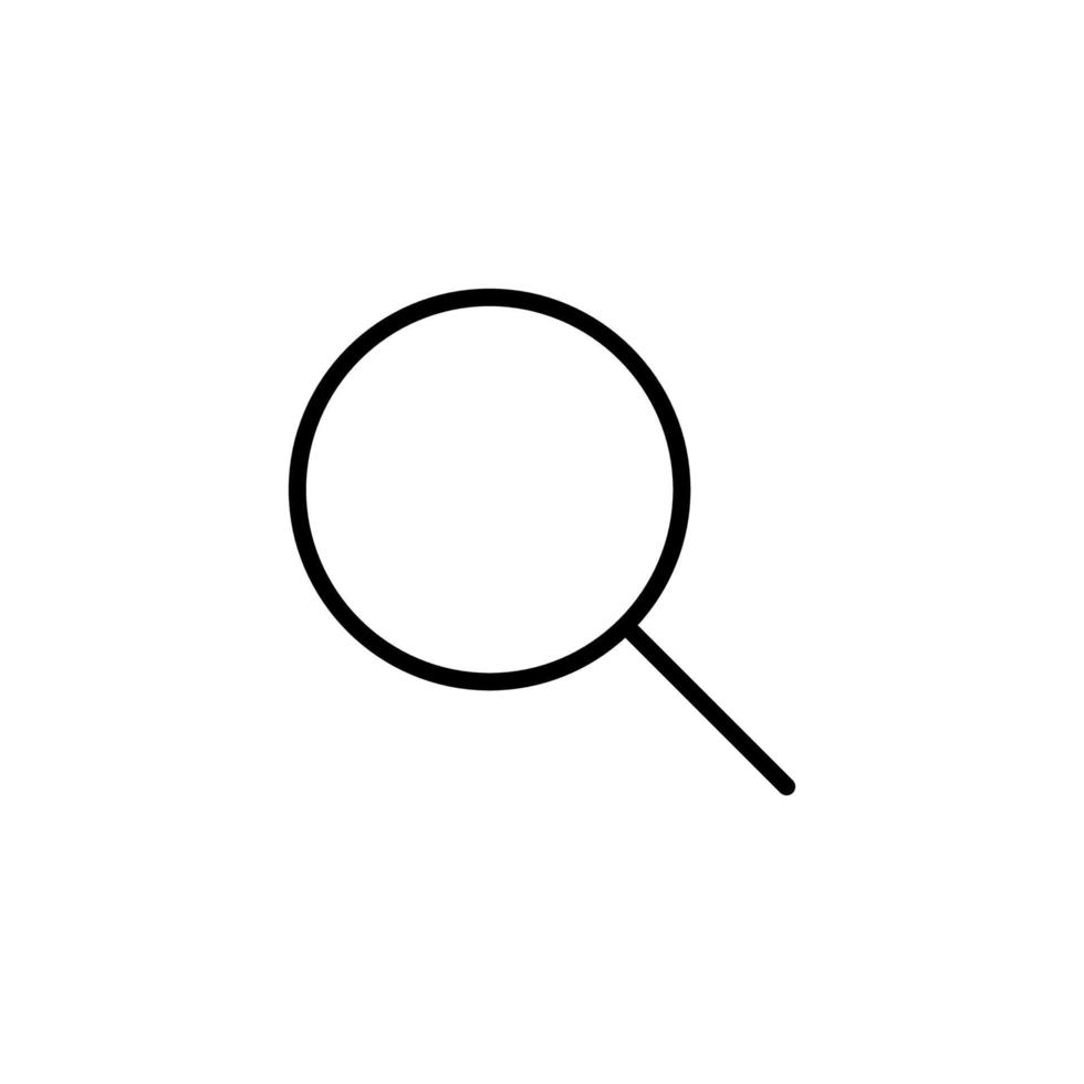 Search icon with outline style vector