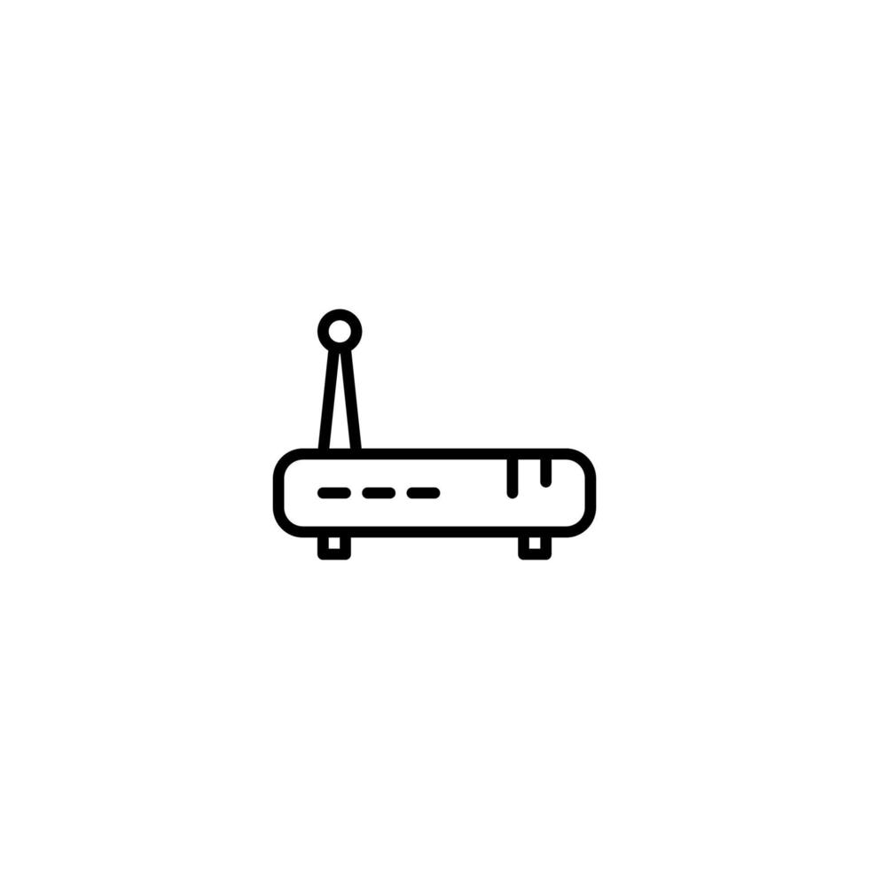Signal icon with outline style vector
