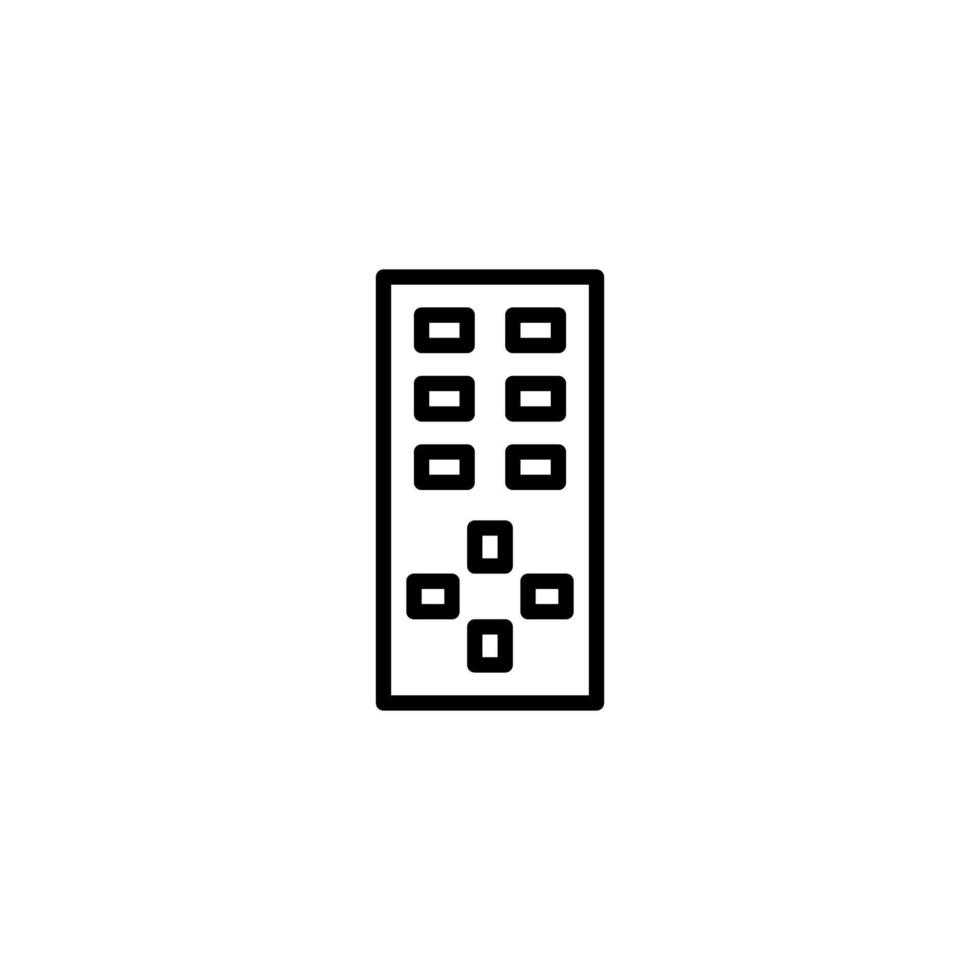 Remote icon with outline style vector