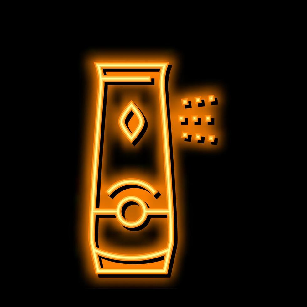 automatic air freshener neon glow icon illustration vector