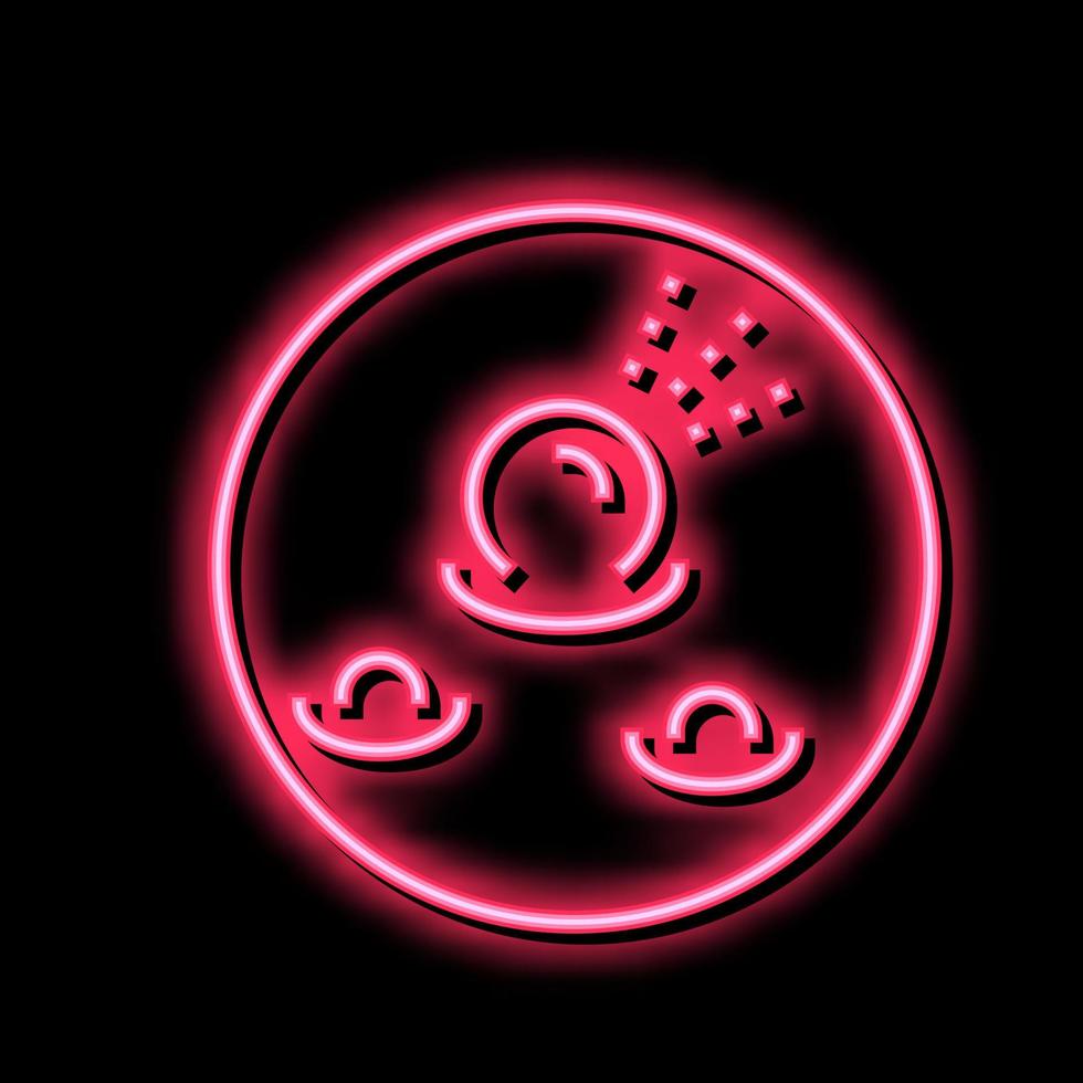 pyogenic granuloma skin disease neon glow icon illustration vector