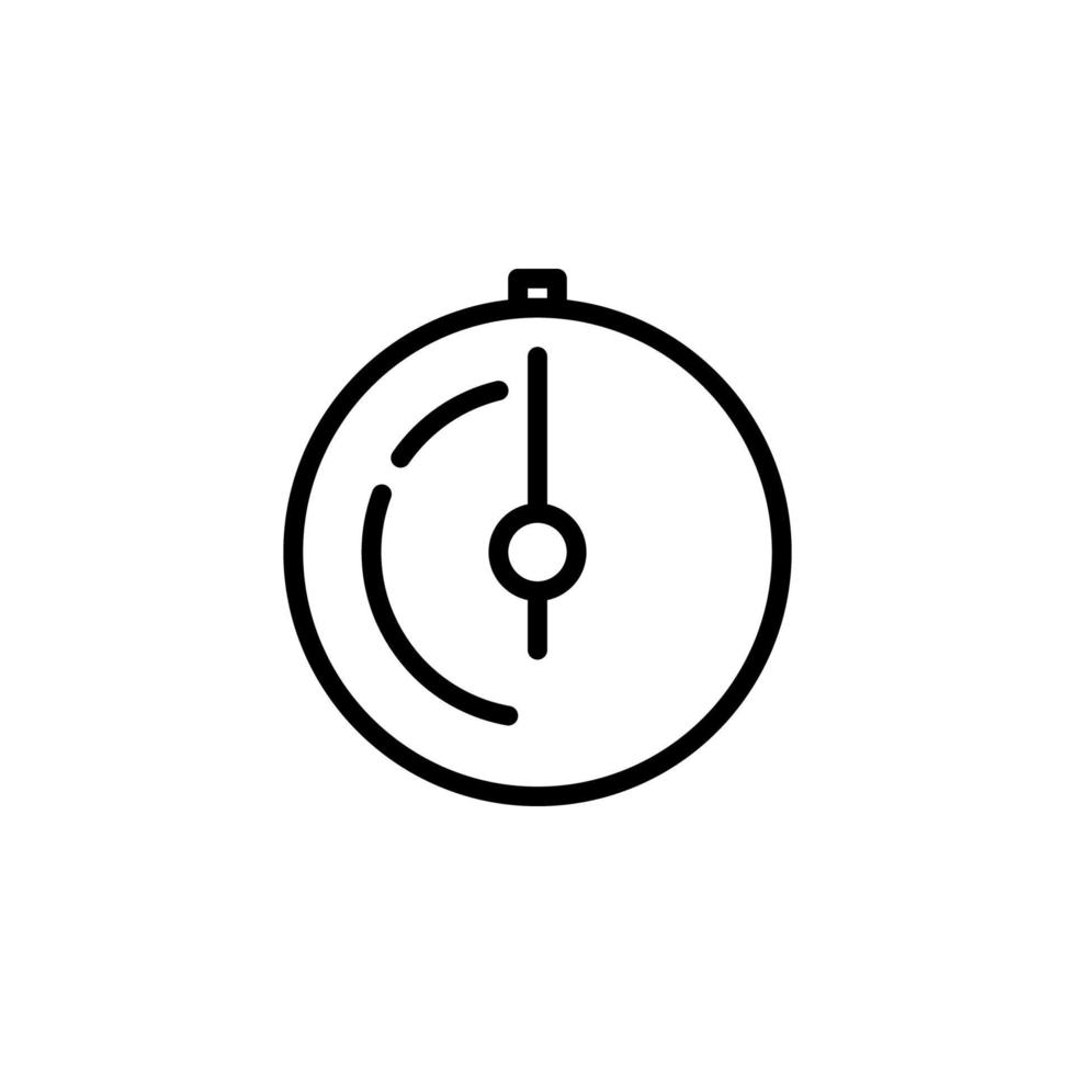 Speed meter icon with outline style vector