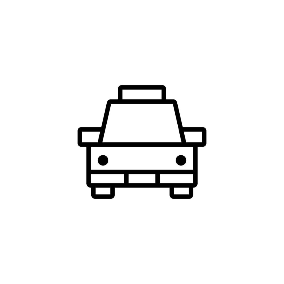 Car icon with outline style vector