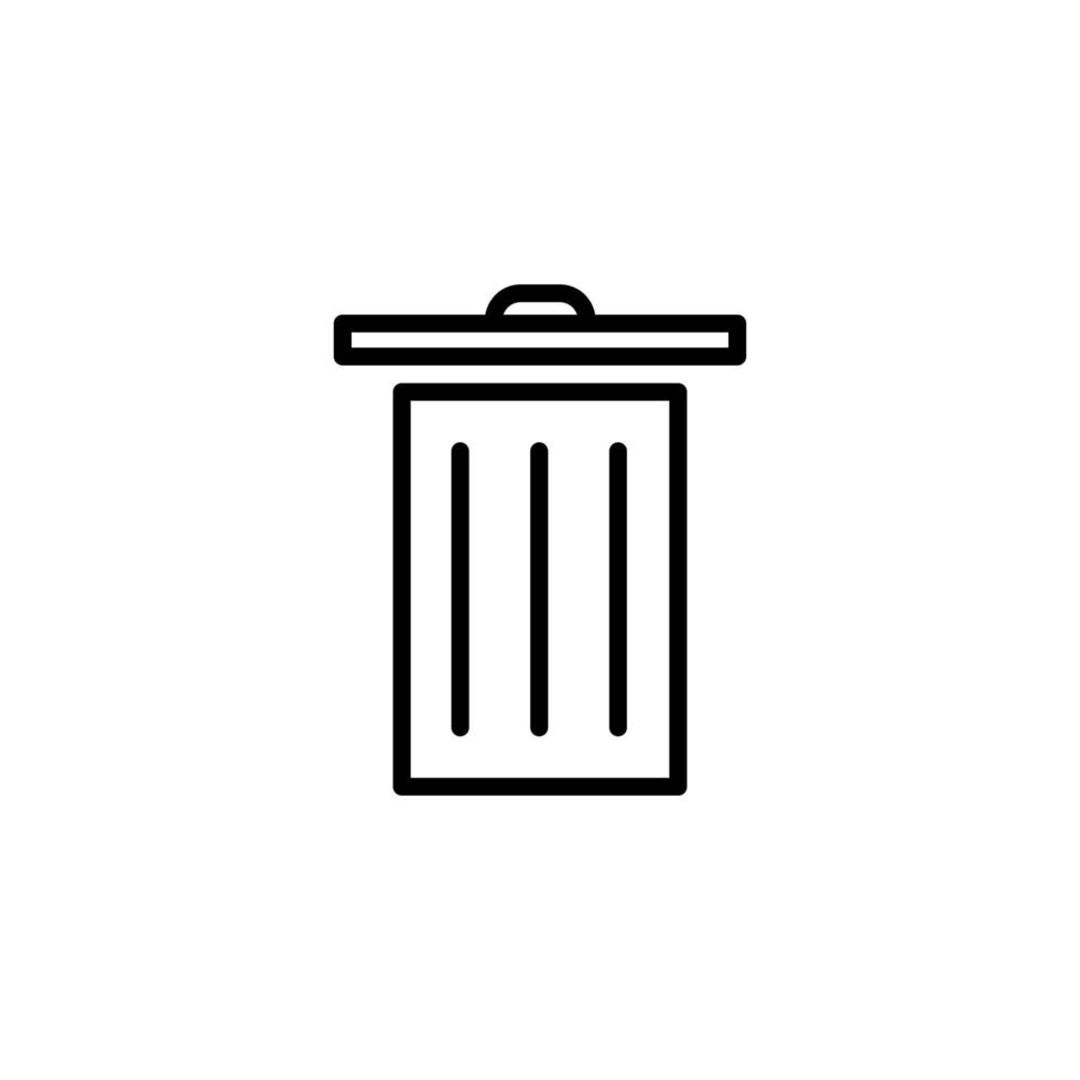 Dump icon with outline style 20593529 vector art at vecteezy