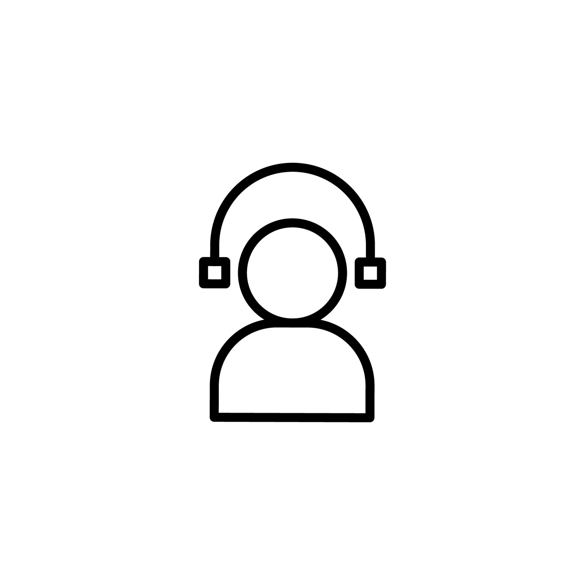 Earphone icon with outline style 20593537 Vector Art at Vecteezy