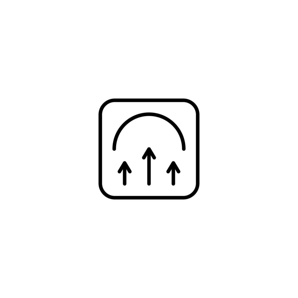 Navigation icon with outline style vector