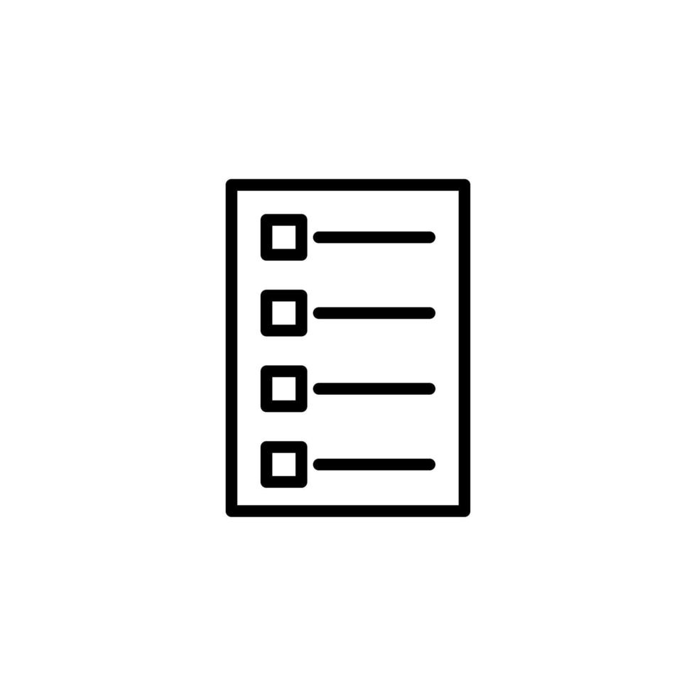 Paper icon with outline style vector