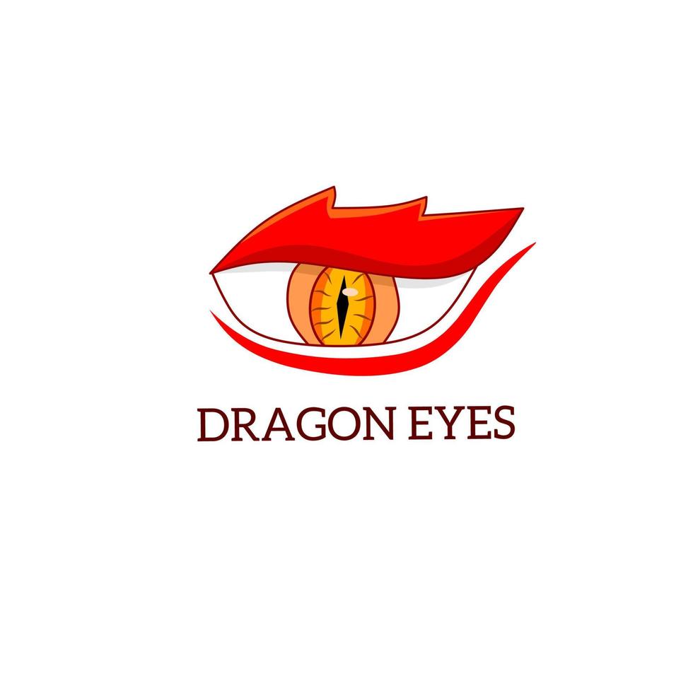 illustrator vector graphic of symbol dragon eyes