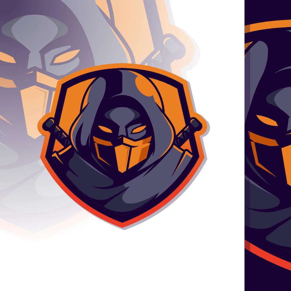 Assasins Mascot for E-sport Logo vector