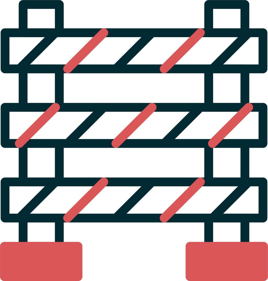 Road Block Vector Icon