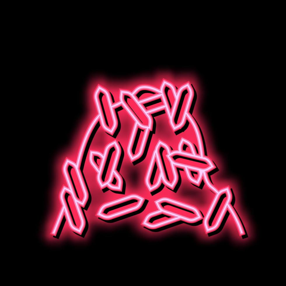 oatmeal pile neon glow icon illustration vector