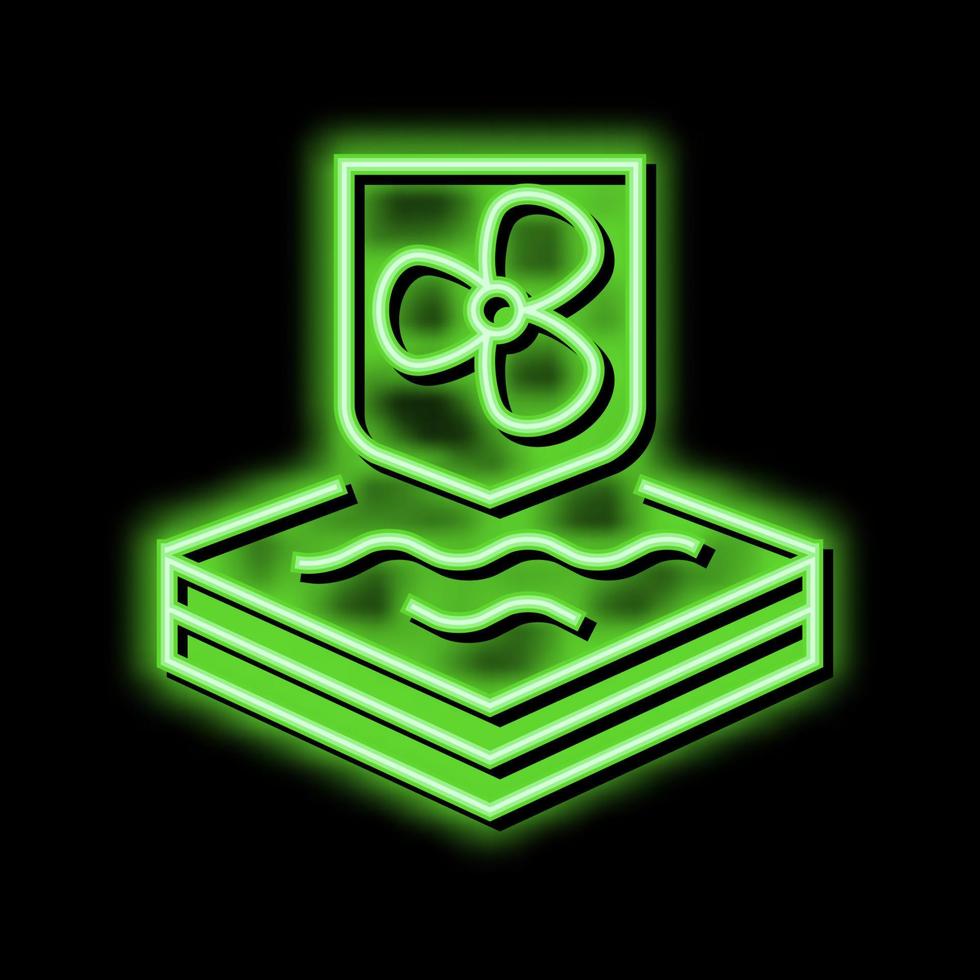 cool fabrics properties neon glow icon illustration vector