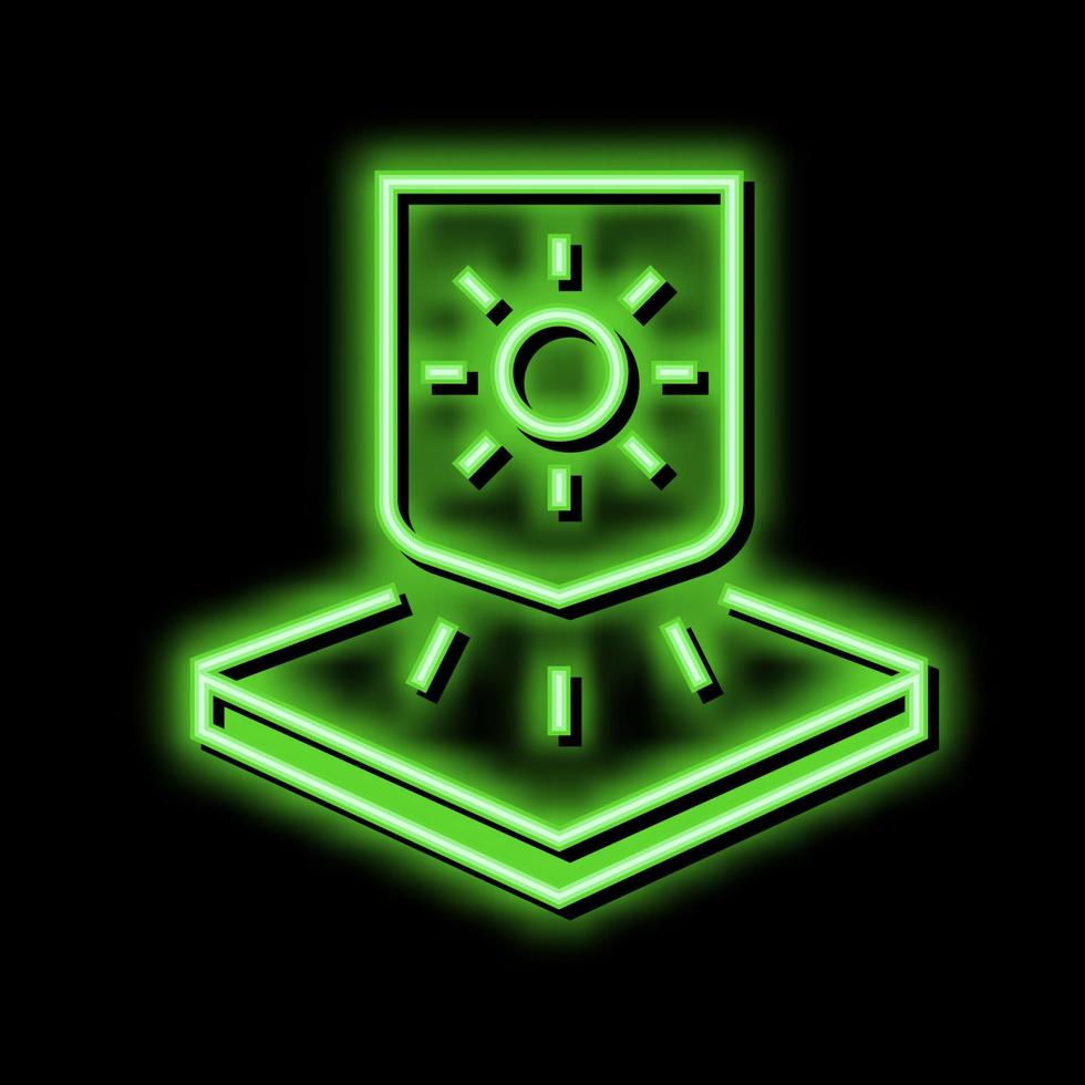 warm fabrics properties neon glow icon illustration vector