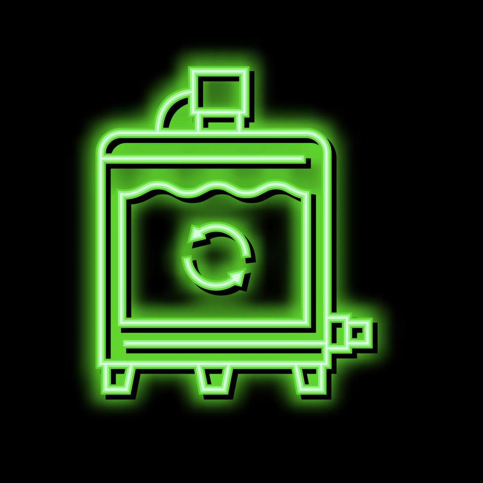 equipment preparing process cheese production neon glow icon illustration vector
