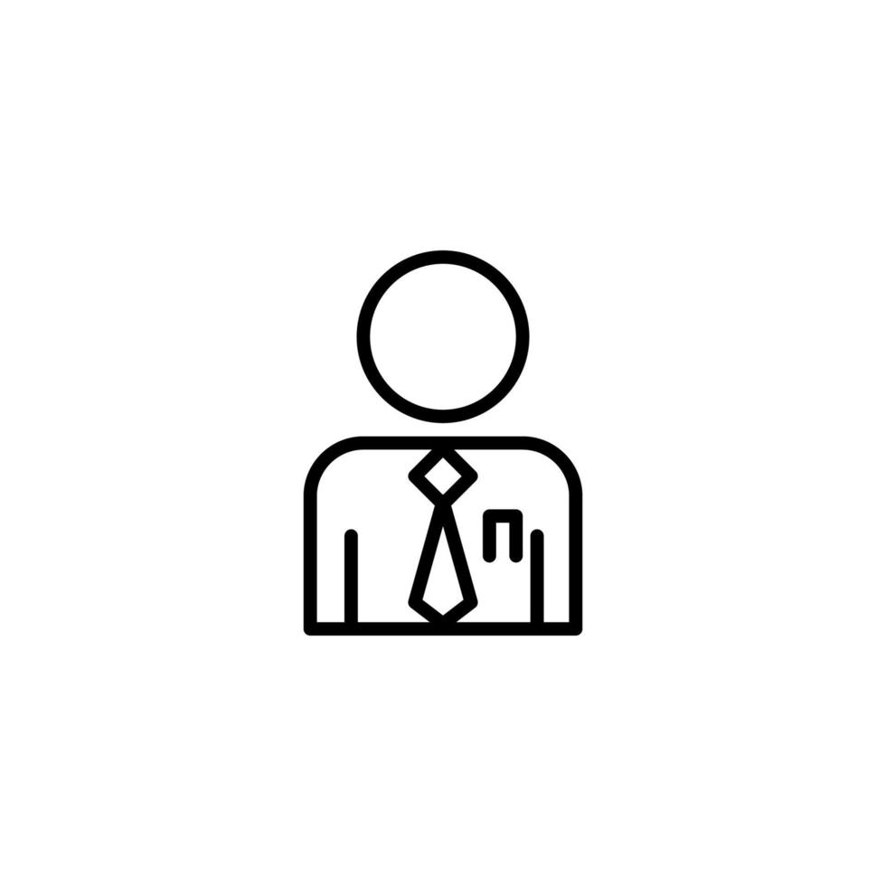 Uniform icon with outline style vector