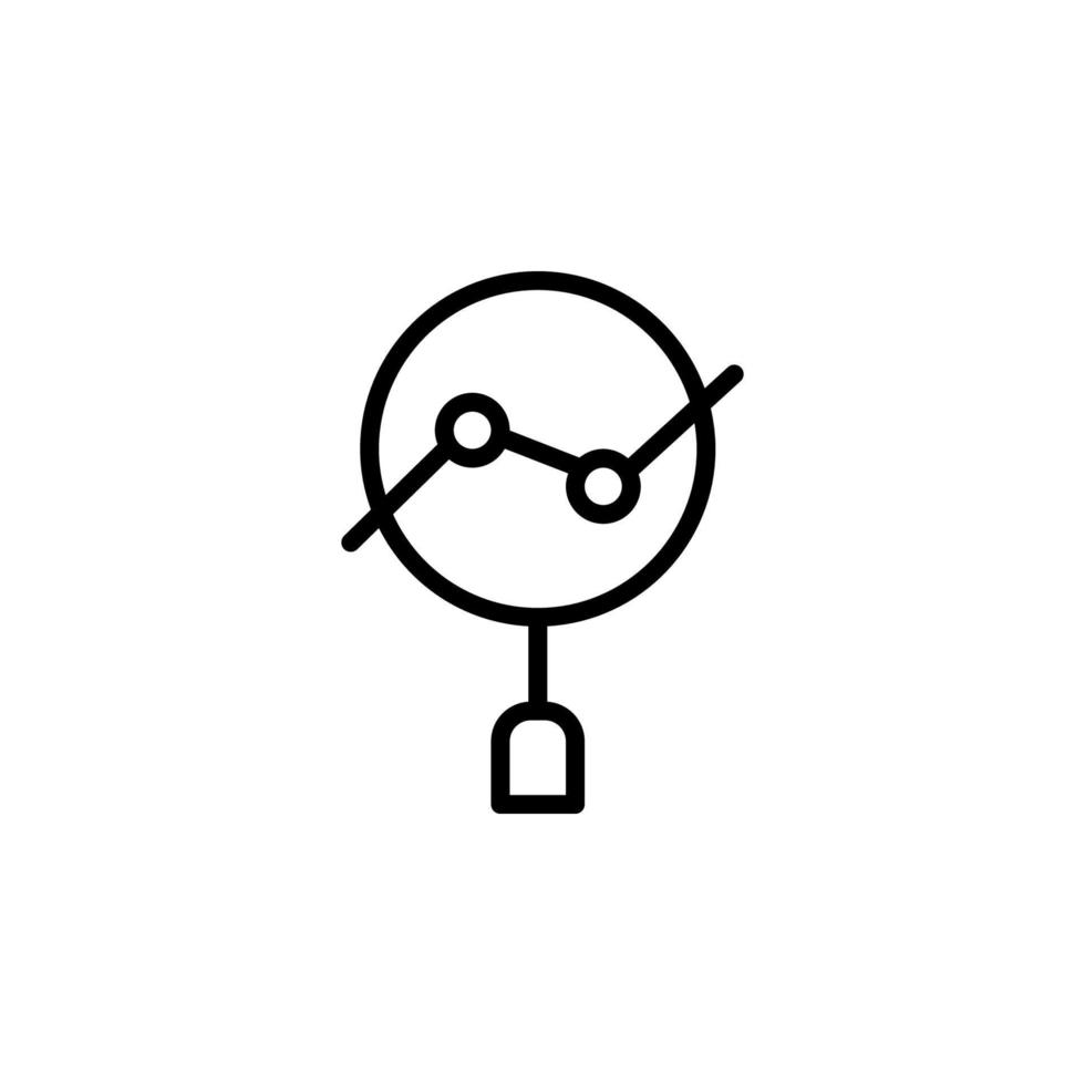 Search icon with outline style vector