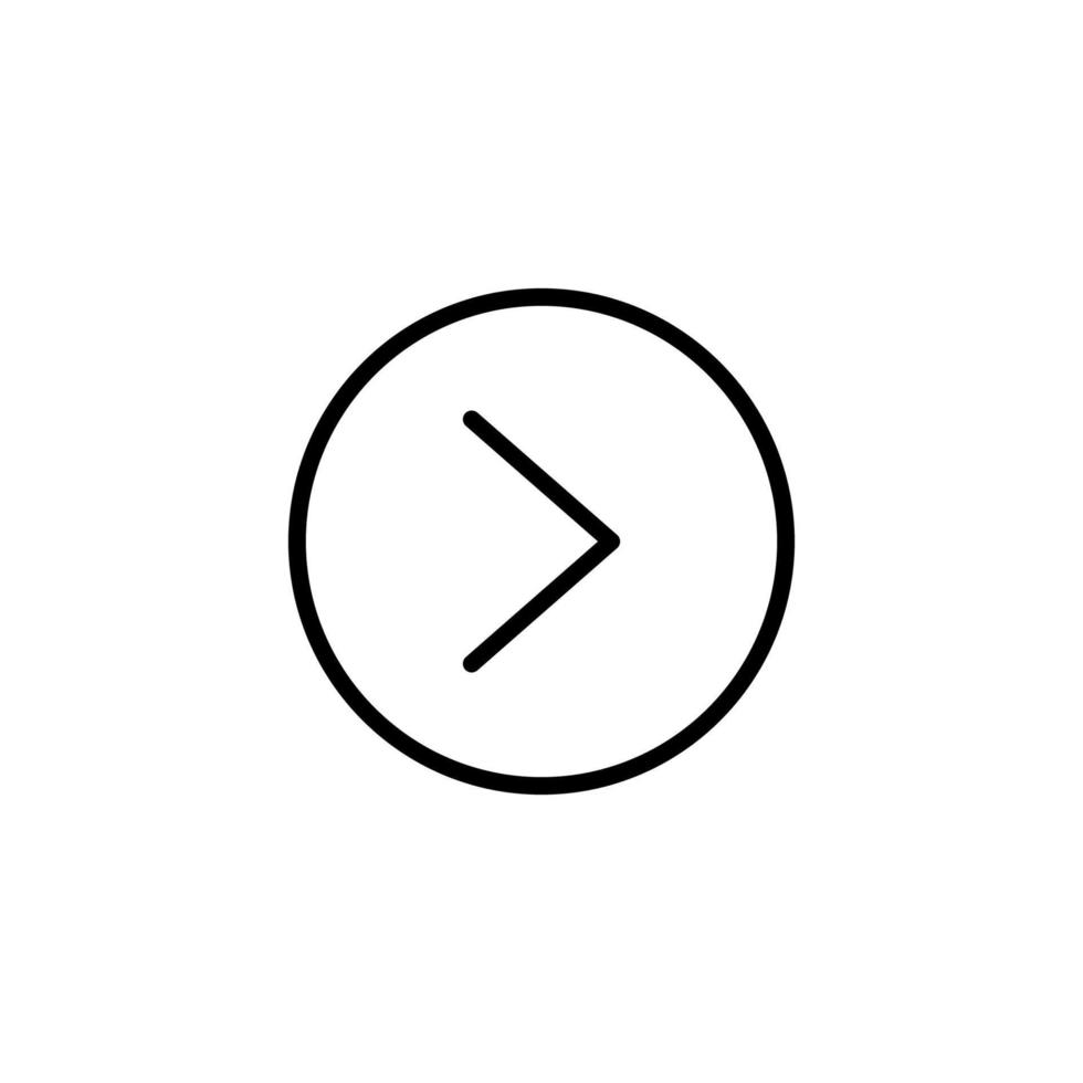 Next icon with outline style vector