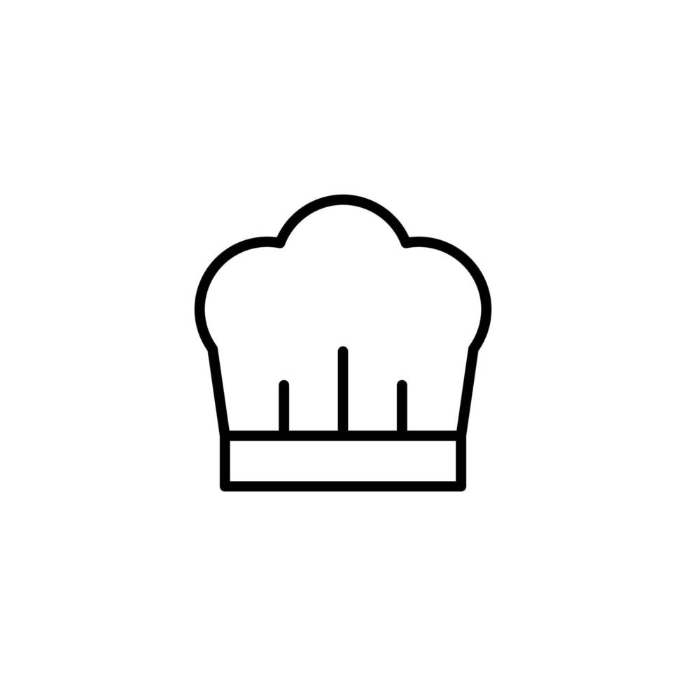 Chef icon with outline style vector
