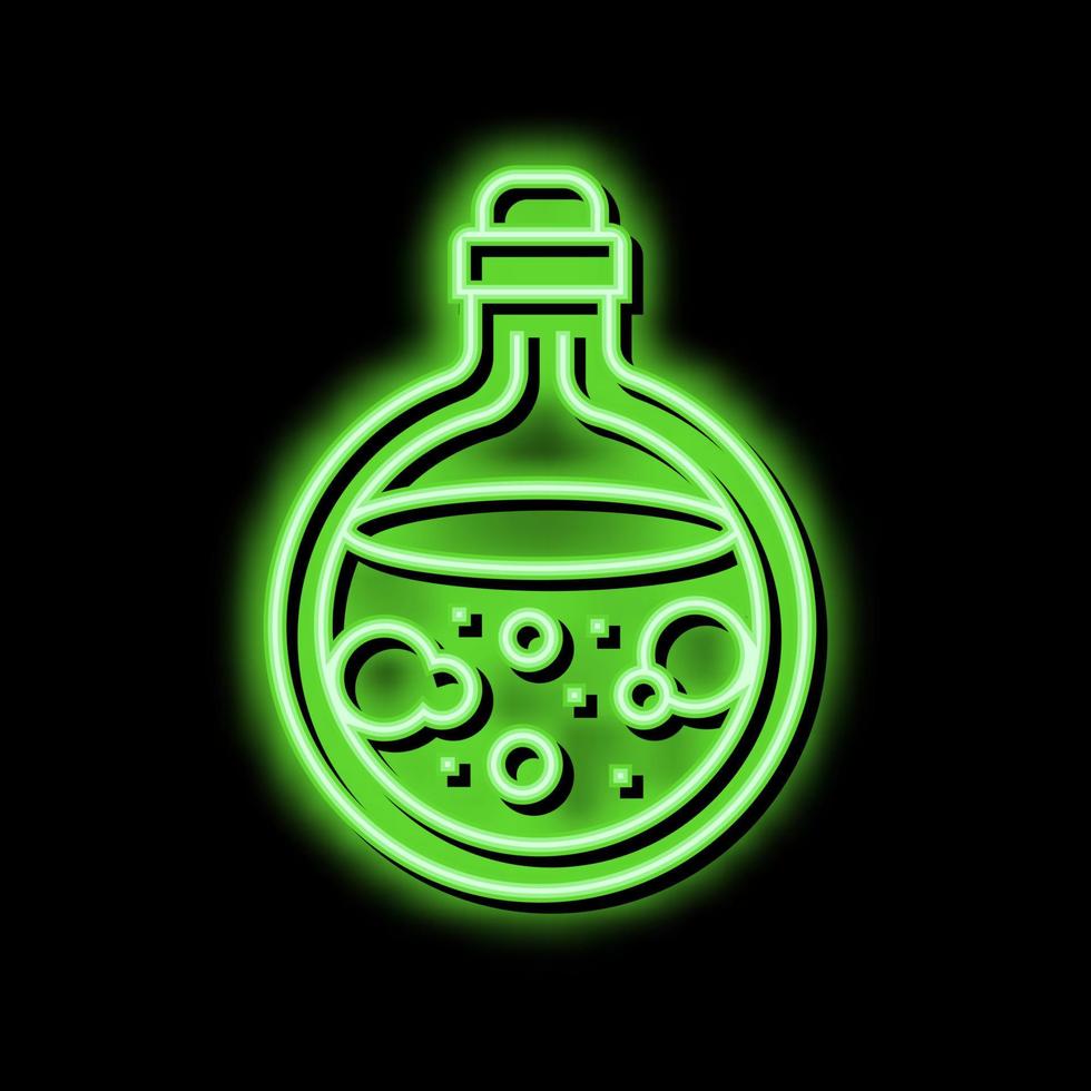 love potion neon glow icon illustration vector