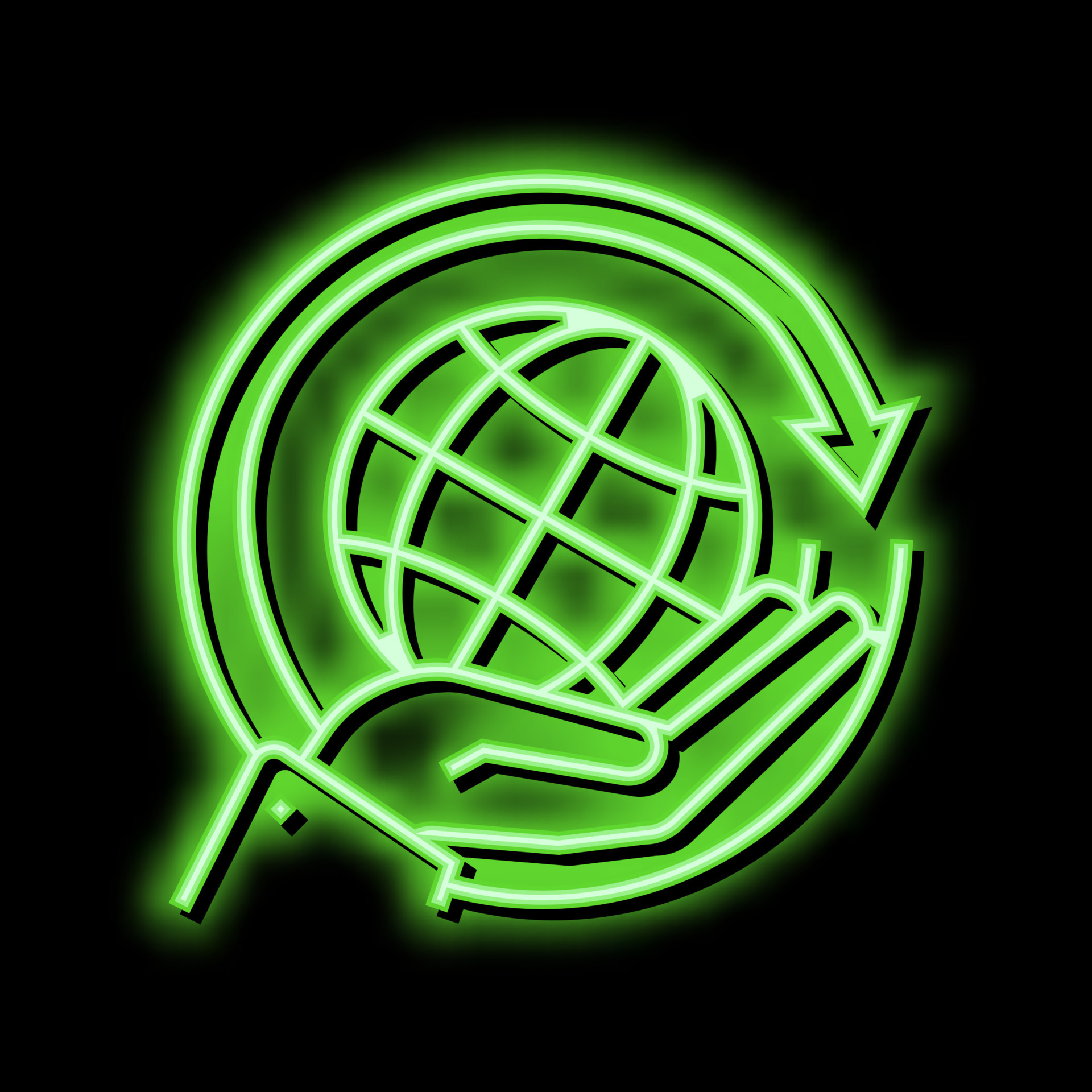 global energy saving neon glow icon illustration 20595938 Vector Art at