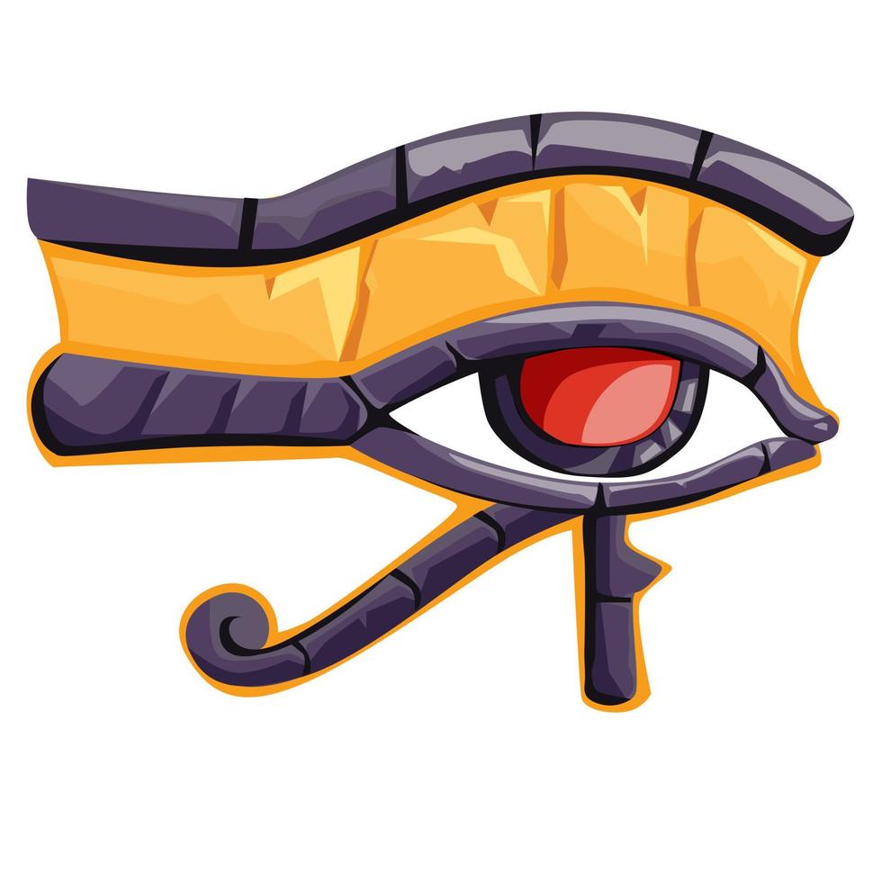 Eye of Horus, ancient Egyptian religious symbol vector