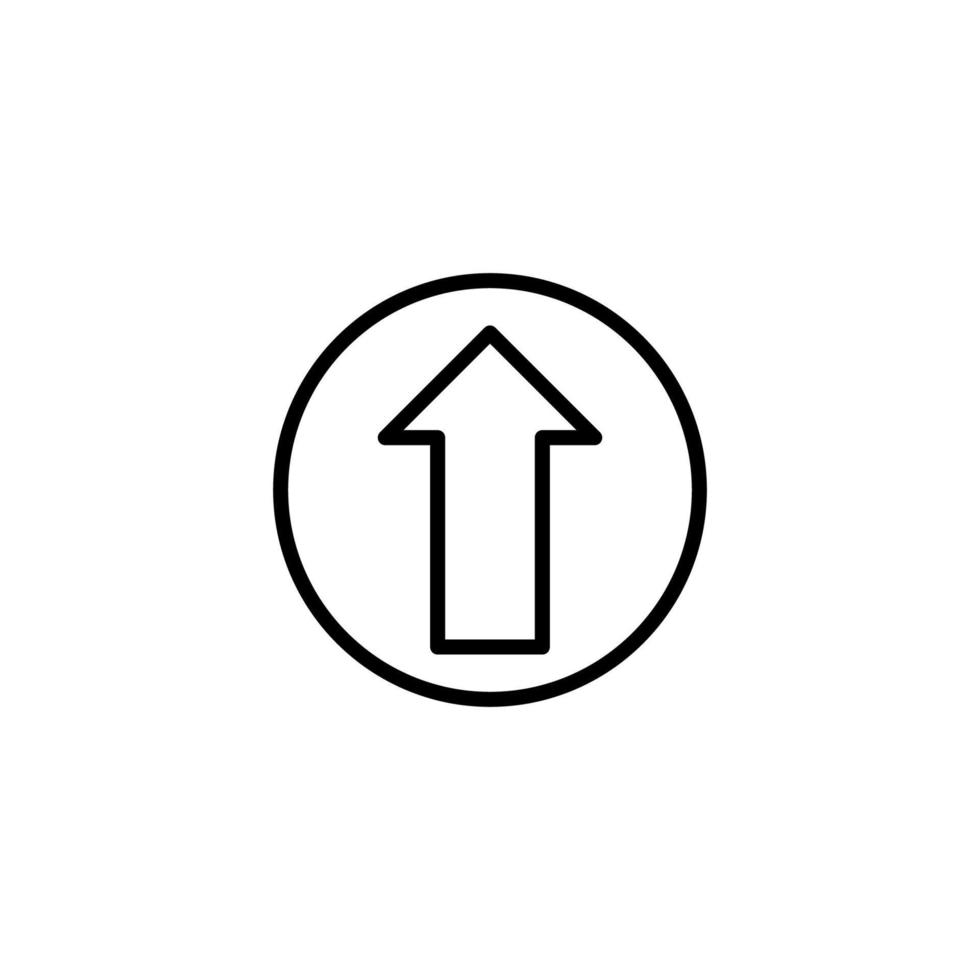 Navigation icon with outline style vector
