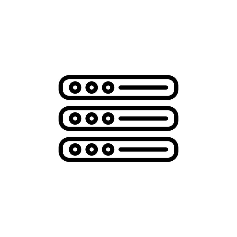 Storage icon with outline style vector