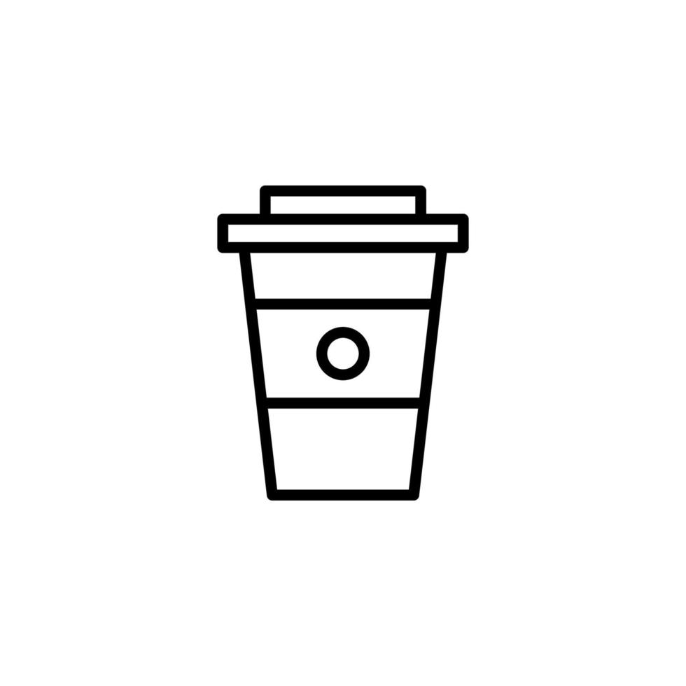 Drink icon with outline style vector